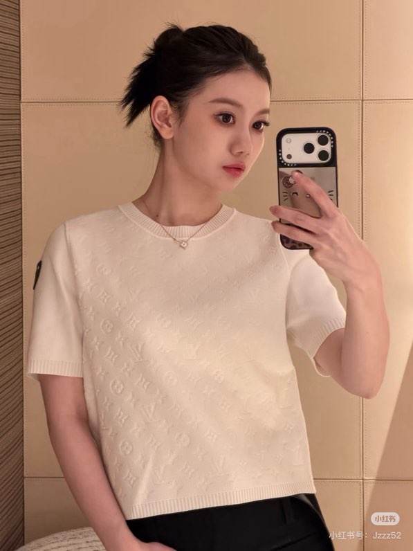 루이비통 모노그램 자카드 니트 반팔