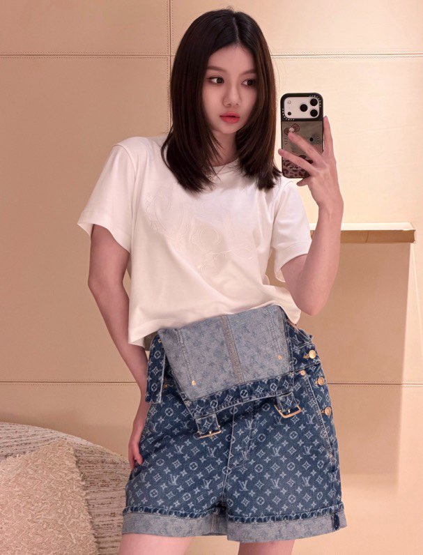 루이비통 모노그램 데님 오버롤 팬츠