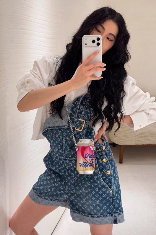 루이비통 모노그램 데님 오버롤 팬츠