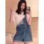 루이비통 모노그램 데님 오버롤 팬츠