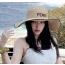 펜디 라피아 자수 와이드 브림 햇