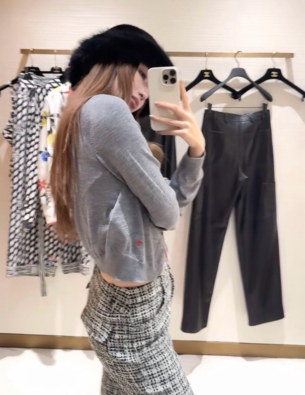 샤넬 울 니트 가디건