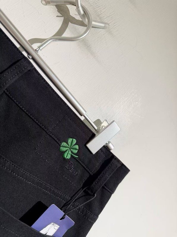 디올 CD 네잎클로버 스트레치 데님 팬츠