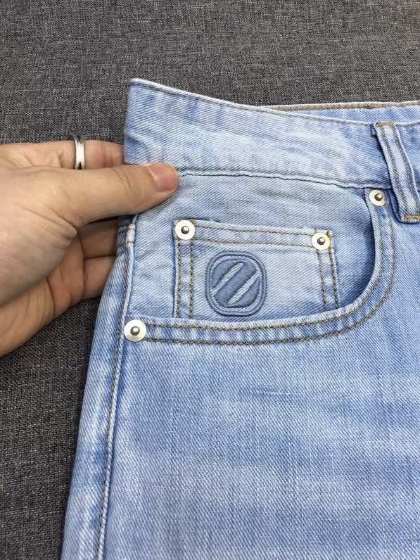 제냐 린넨 코튼 데님 팬츠