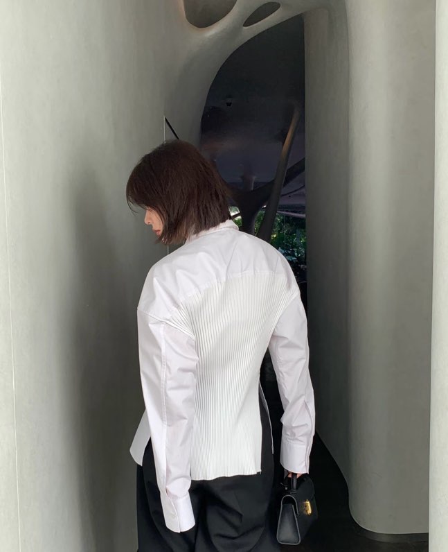 알렉산더 왕 디컨스트럭티드 패치워크 셔츠