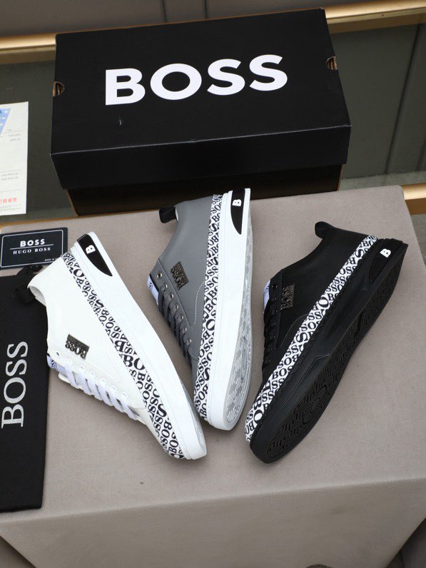 BOSS 프리미엄 레더 스니커즈