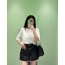프라다 리나일론 A라인 미디 스커트