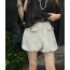 생로랑 벨트 버블 하프팬츠