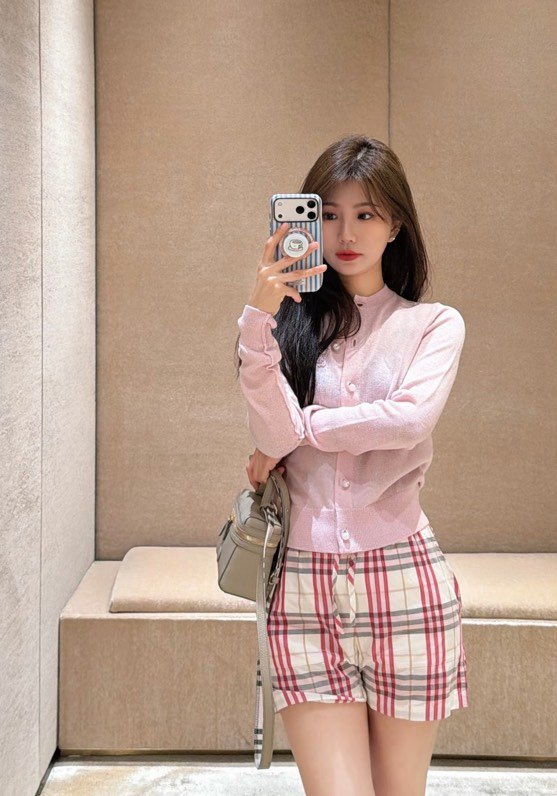 버버리 빈티지 체크 하프팬츠