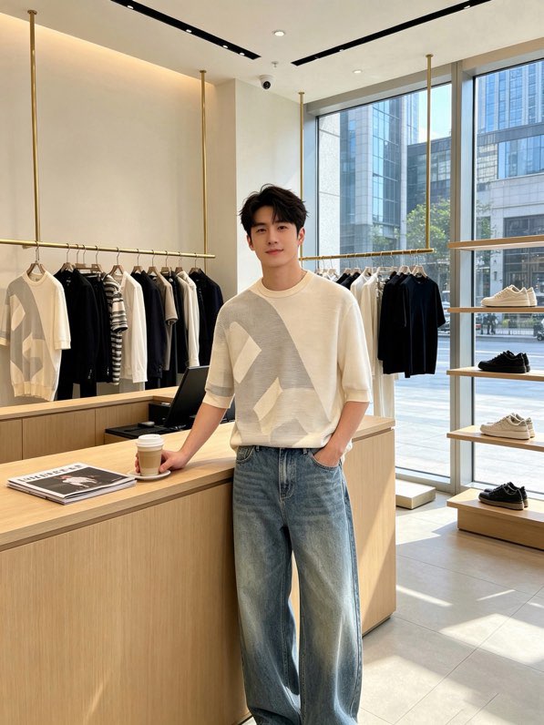 에르메스 2026 신상 남성 니트 반팔 티셔츠
