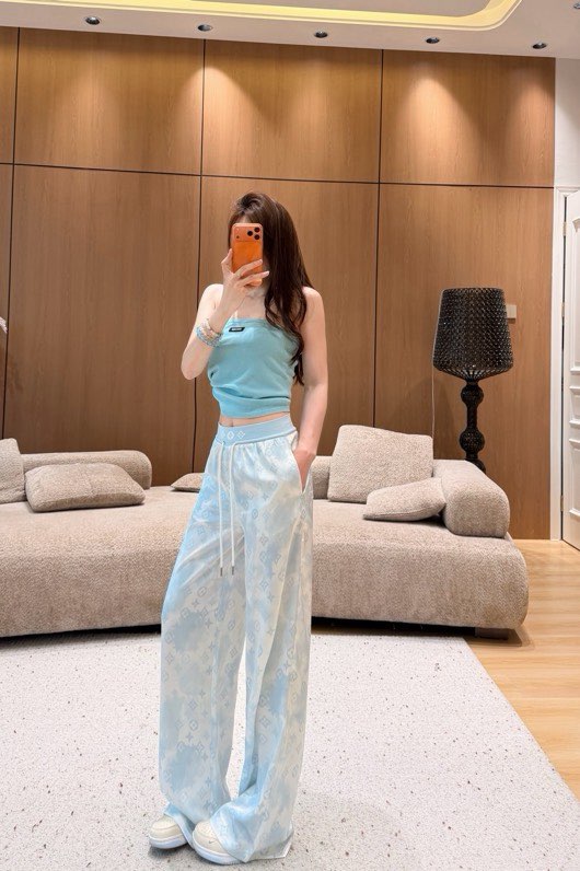 루이비통 타이다이 밴딩 와이드 팬츠