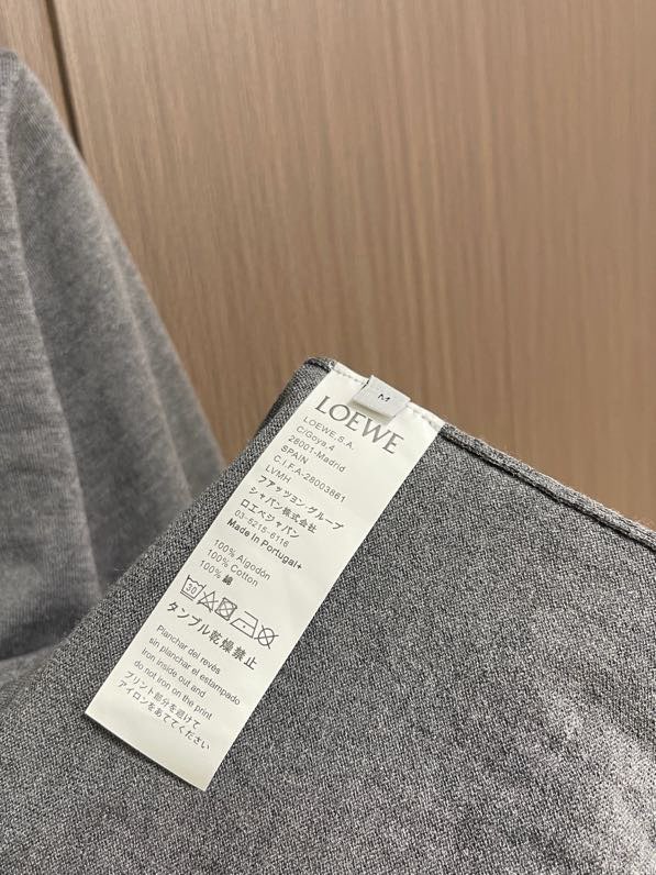로에베 자카드 니트 반팔 티셔츠