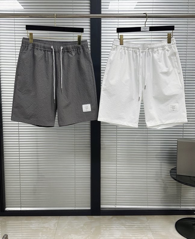 톰브라운 시어서커 비치 숏팬츠