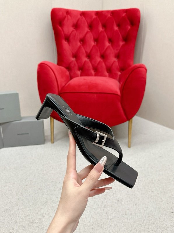 발렌시아가 스퀘어토 쪼리 힐 샌들