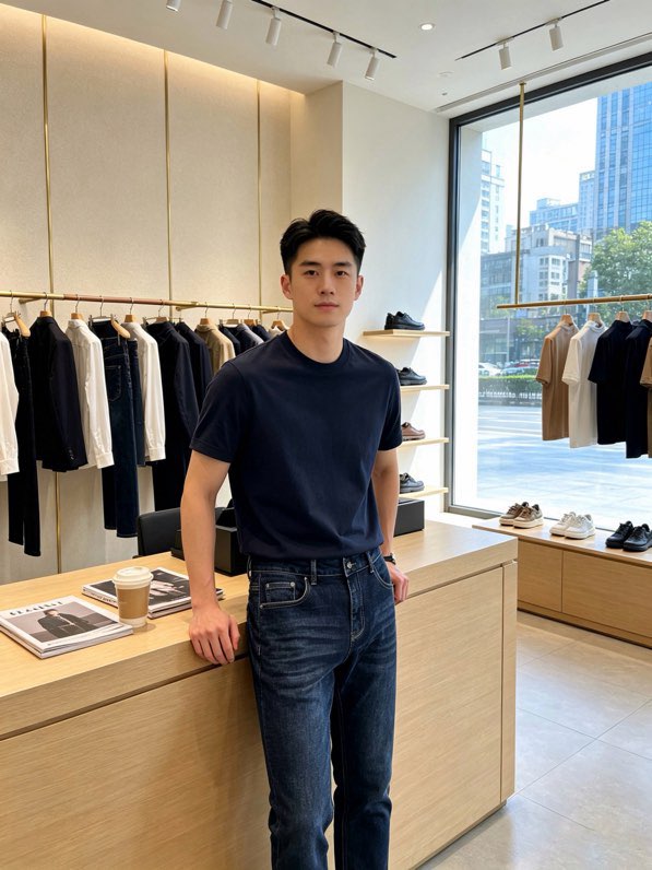 로로피아나 남성 데님 팬츠