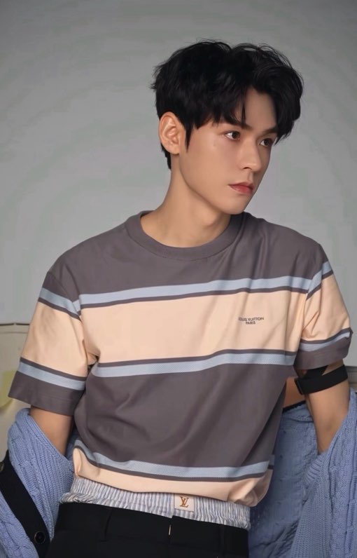 루이비통 그라데이션 스트라이프 니트 반팔