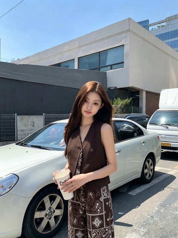 로로피아나 린넨 클래식 투피스 세트