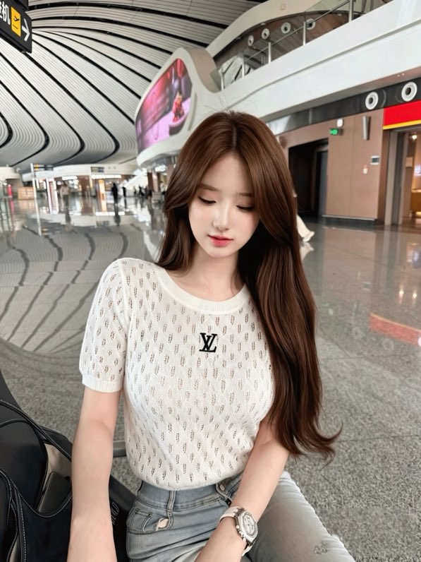 루이비통 오픈워크 니트 반팔