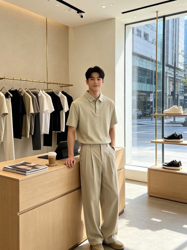 제냐 프리미엄 라운드넥 반팔 티셔츠