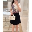 디올 플라워 자수 니트 반팔