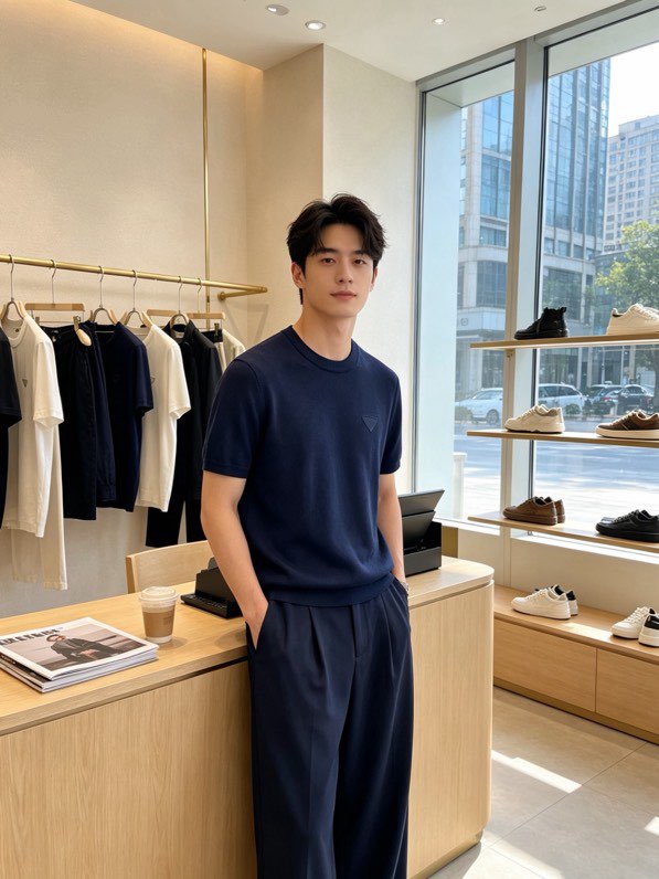 프라다 프리미엄 니트 반팔