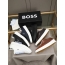 BOSS 남성 레더 캐주얼 스니커즈