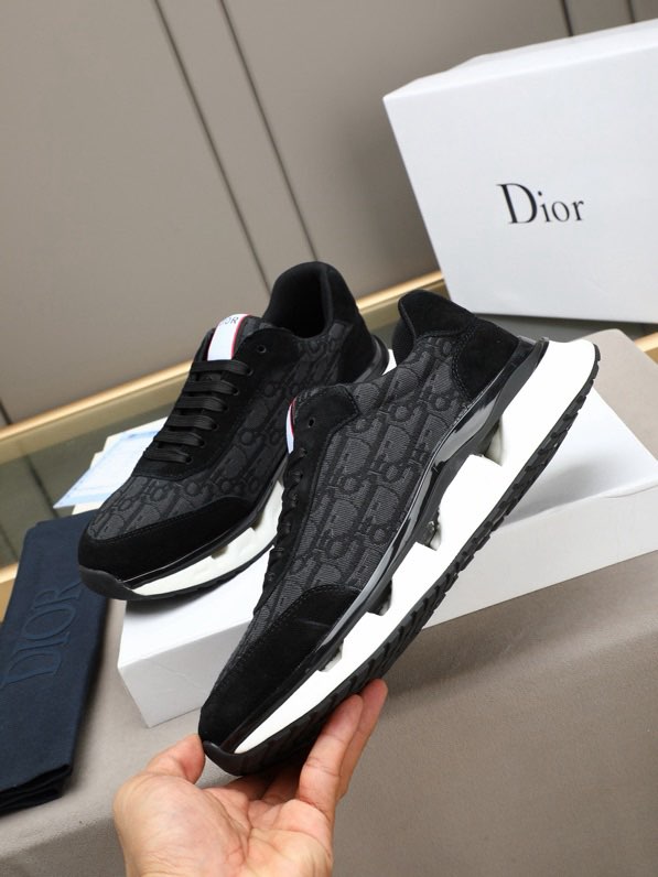 디올 남성 레더 캐주얼 스니커즈