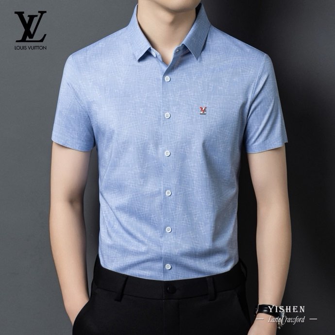 루이비통 2026 S/S 멀베리 실크 반팔 셔츠 130