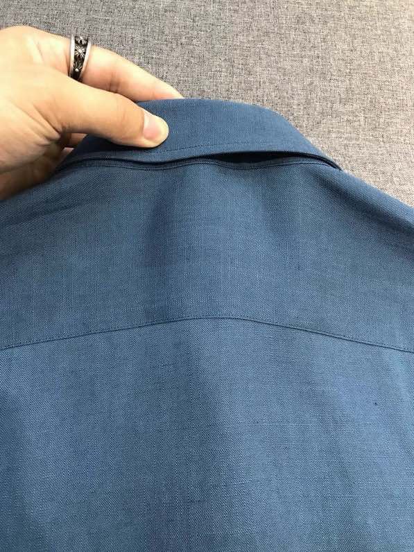 제냐 프리미엄 린넨 하프플래킷 긴팔 셔츠