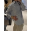 샤넬 진주 버튼 스트라이프 셔츠 (여성)