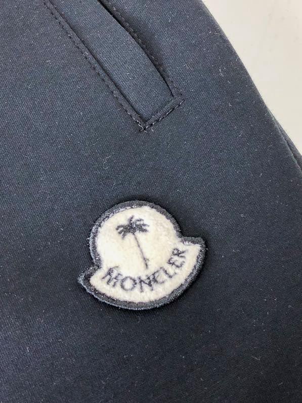 몽클레르 로고 자수 에어레이어 트레이닝 팬츠