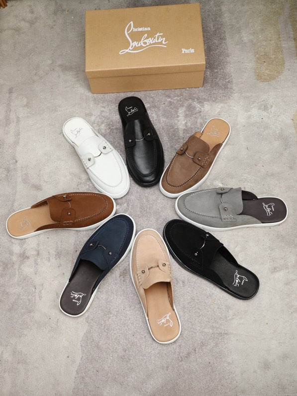 크리스찬 루부탱(Christian Louboutin) 남성 프리미엄 레더 스니커즈