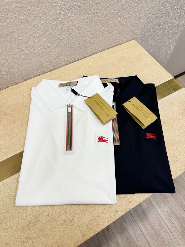 버버리(BURBERRY) 2026 S/S 프리미엄 아이스실크 반팔 폴로셔츠