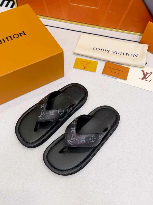 루이비통(LV) 프리미엄 남성 슬라이드 슬리퍼