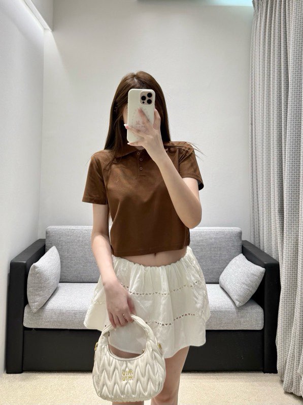 생로랑(Saint Laurent) 프렌치 피케 코튼 폴로 반팔