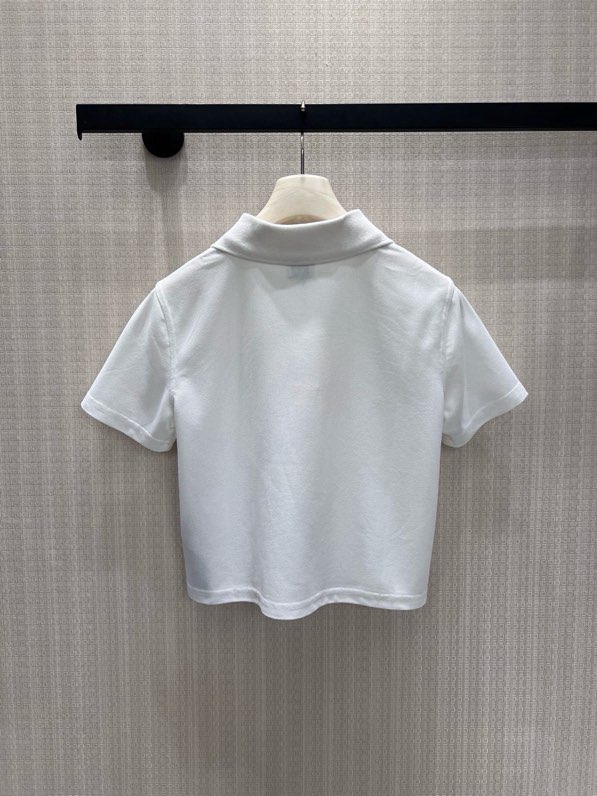 생로랑(Saint Laurent) 프렌치 피케 코튼 폴로 반팔