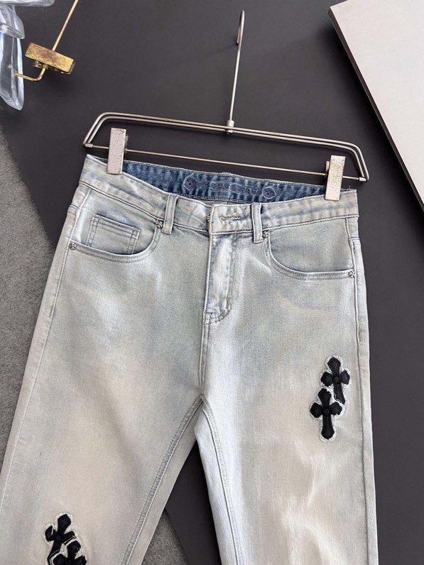 크롬하츠 클래식 스트레치 데님 팬츠