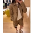 루이비통 2026 카키 자카드 워크 재킷