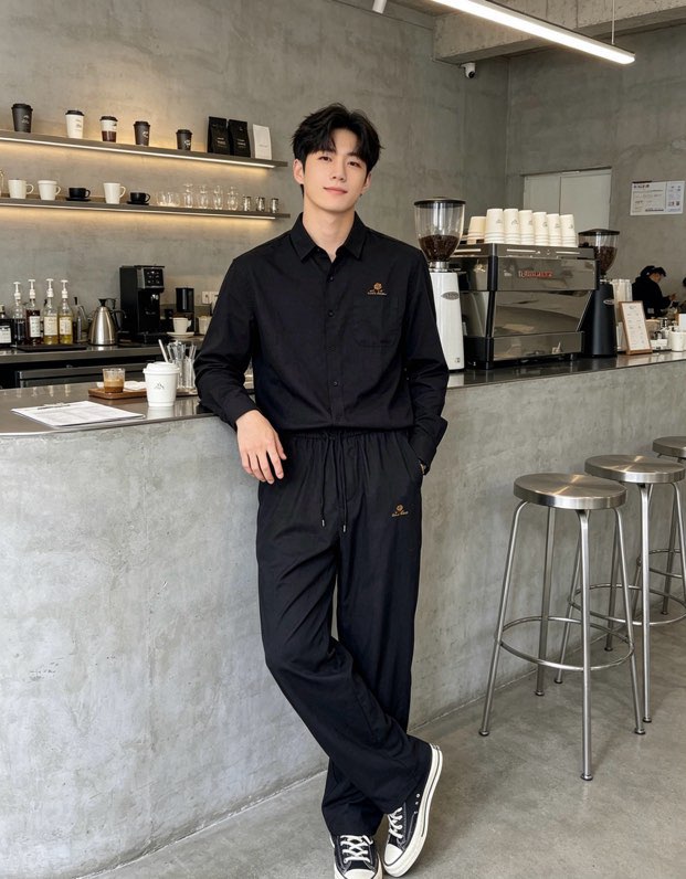로로피아나 코튼 린넨 캐주얼 셋업