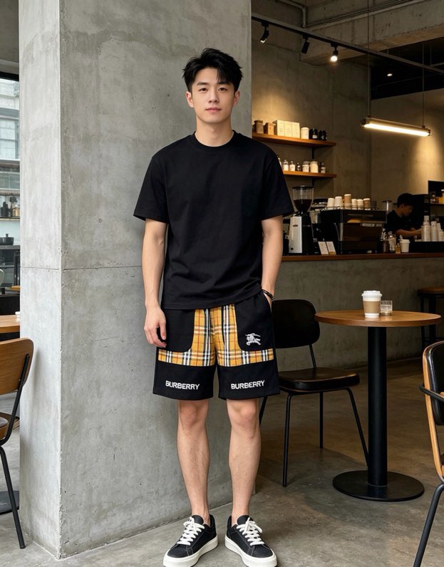버버리 밴딩 캐주얼 쇼츠