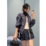 미우미우 네이비 유틸리티 집업 자켓