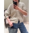발렌시아가 웨이브 오픈워크 캐시미어 가디건