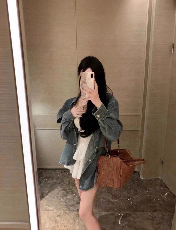 샤넬 워싱 데님 셔츠