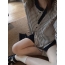 샤넬 배색 스트라이프 셔츠