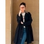 버버리 스타일 후드 미디 롱 윈드자켓