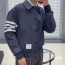 톰브라운 스타일 나일론 방수 카라 자켓