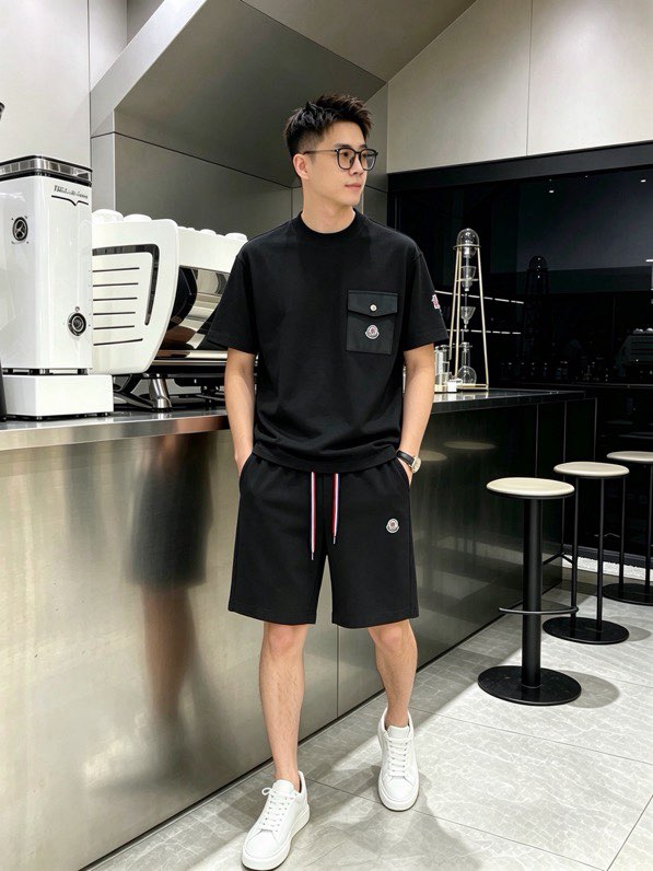 몽클레르 스타일 반팔 티셔츠 & 반바지 세트